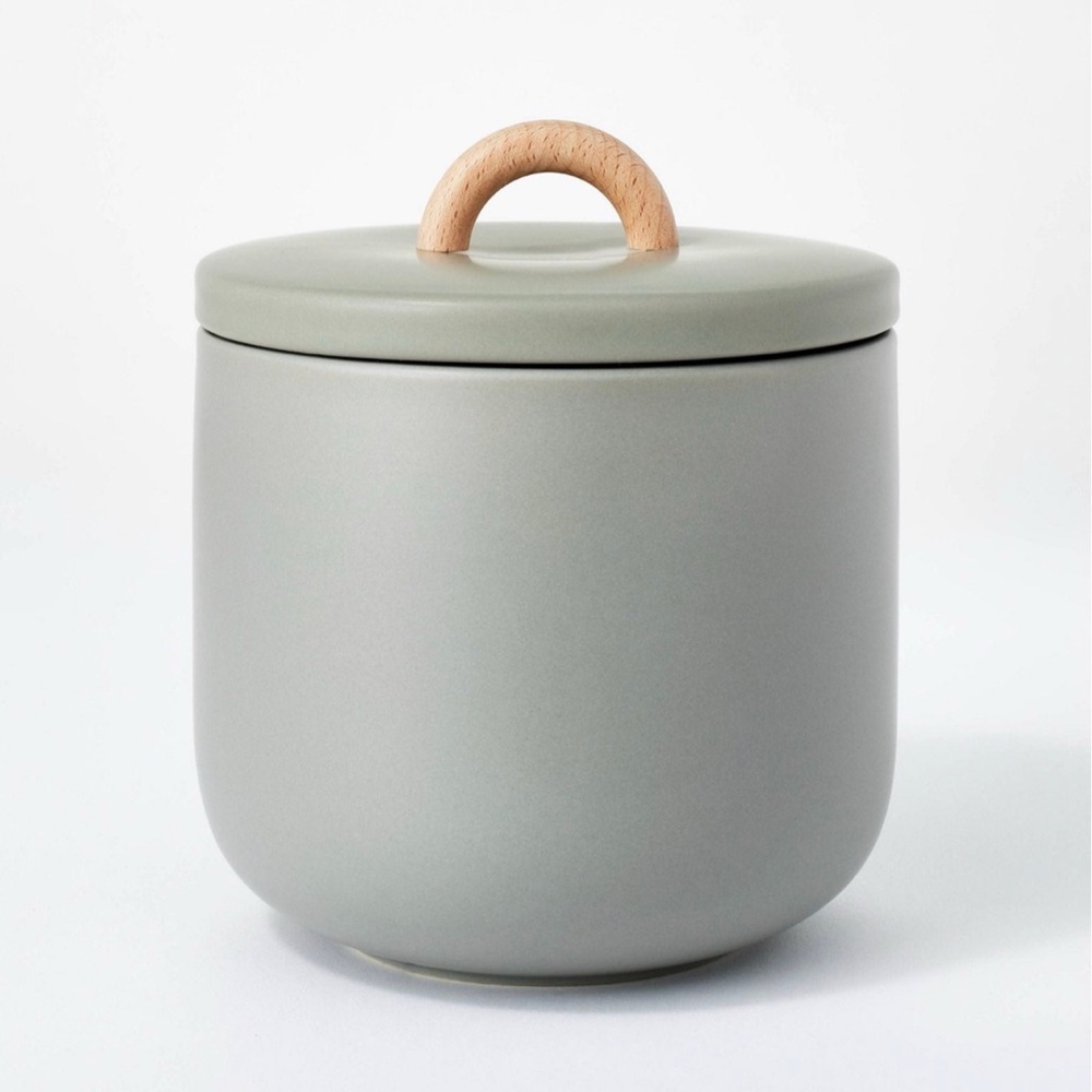 NWT Medium Canister Canister w/Lid Green -
Threshold™ designed with Studio McGee